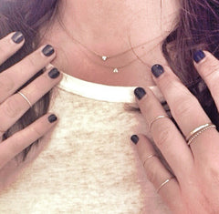 Teensy Weensy Initials in solid 14k gold ♥️