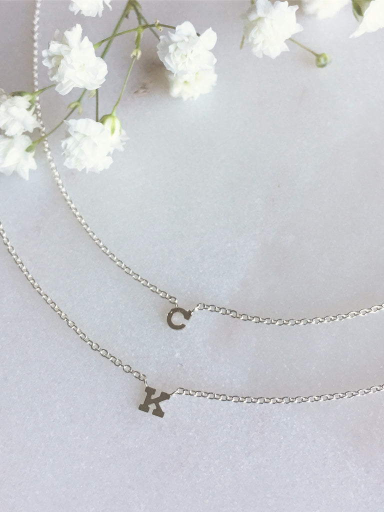 Teensy Weensy Micro Initials in silver 💛