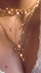 Pink tourmaline drop