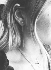 Threader Earrings | Herkimer Diamonds